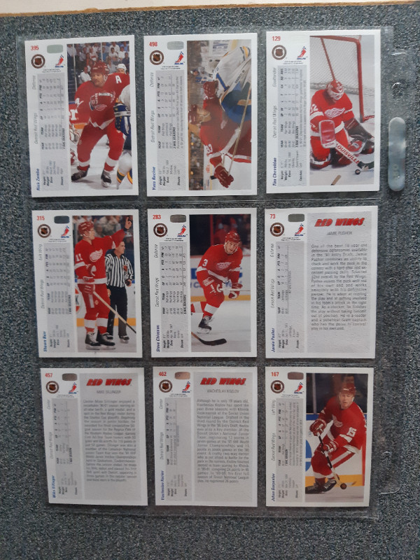 Carte de hockey Red Wings de Détroit Upper Deck 1991-1992 dans Art et objets de collection  à Lévis - Image 3