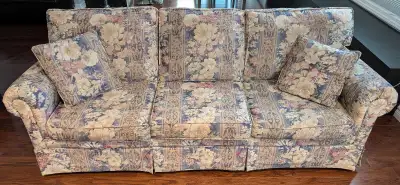 FREE- 3 seat floral print sofa, View more