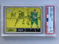 DANNY GRANT …. 1968-69 ROOKIE .… PSA 6 …. + 4 other GRADED CARDS