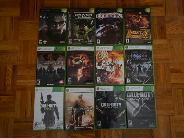 ORIGINAL XBOX AND XBOX 360 VIDEO GAMES LOT OF 12 ALL WORKING in XBOX 360 in Mississauga / Peel Region