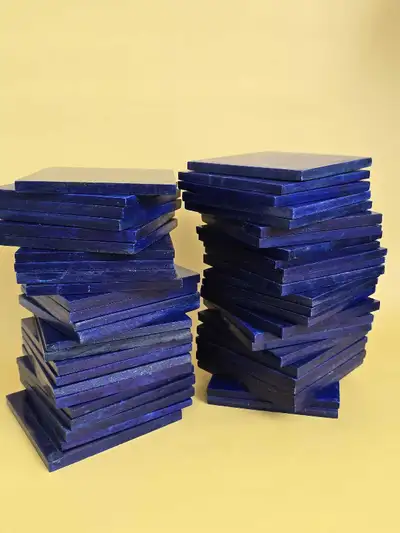 10X10 Cm High-quality Lapis lazuli gemstone tiles, View more