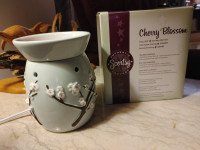 3D Scentsy Cherry Blossom & Happy Bee ~Mosaic Tile Flower Burner