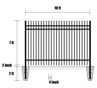 Premium Quality 240FT Industrial Site Fencing 10’×7’ (24 Panels)