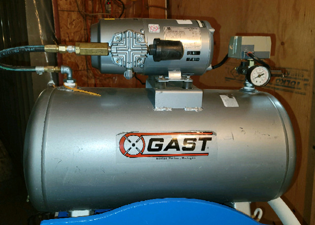 GAST 3 CFM Air Compressor with 20 USG Tank Hobbies Crafts