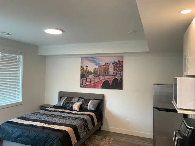 Furnished ground level studio close to ubco