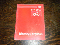 Massey Ferguson 3600 Tractor  Operators  Manual