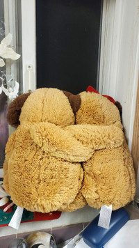 NEW 19" X 19'   stuffed toy Puppies Joined