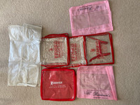 $5.00 ea expandable plastic boxes zip closure for garments, clot