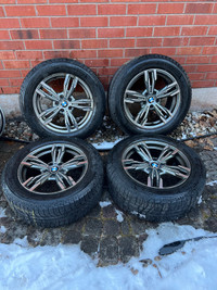 Set of 18” BMW X5 Rims On Michelin Latitude X-Ice Winter Tires