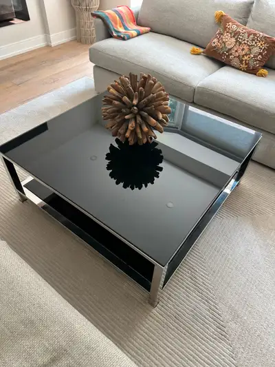 Deboers coffee table $500 Solid steel and glass made in Italy