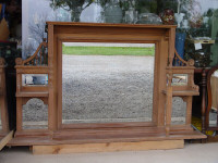 Large Antique Sideboard Mirror: Victorian to early 1900's