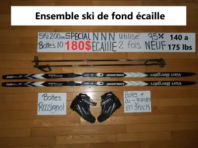 Ensemble ski de fond écaille, View more