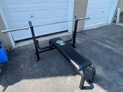 Olympic bench press with bar , View more