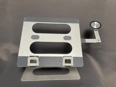 Aluminum Adjustable Laptop Stand with Phone Holder, View more
