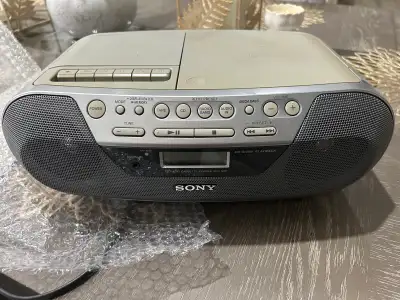 Retro Sony dual CD Radio Cassette player, View more