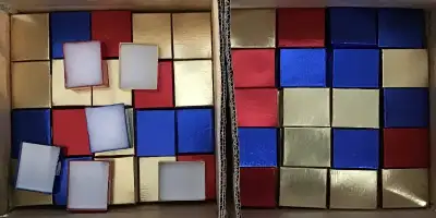 284 very lightly used jewelry boxes. 248 boxes sized 1 3/4” by 2” 36 boxes sized 2 1/4” by 3” 7 othe...