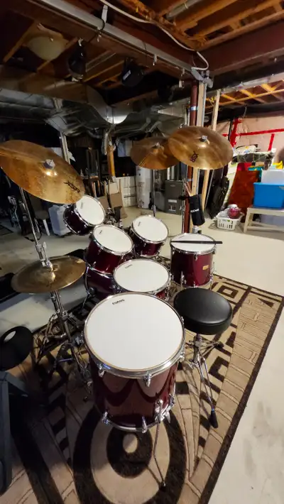 Yamaha Drum set with 7 PC, View more