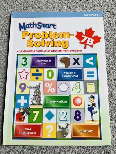 Grade 7 Books 1 Grade 7 Complete Canadian Curriculum left - $20 (4) Advanced Decimals - $9 each (4)...