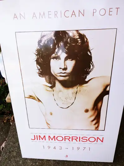 THE  DOORS  JIM  MORRISON WOOD  POSTER THE  POET, View more