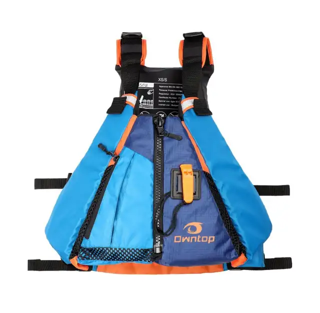 New Life Vest for Adult with Adjustable Safety Strap/Blue XL/XXL in Water Sports in Calgary - Image 3