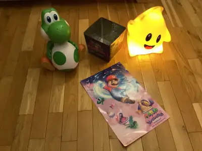Super Mario Galaxy Movie  Luma Yoshi Popcorn Bucket Tin poster , View more