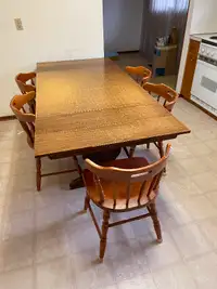 Free kitchen table and five chairs