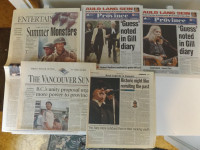 RARE LOT of 2 DYLAN MITCHELL MORRISON CONCERT REVIEW NEWSPAPERS