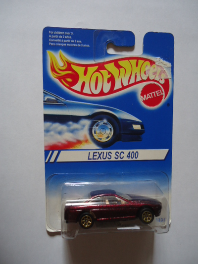 Hot Wheels #264 Lexus SC400 Canadian Card (7 Spoke Gold). see pictures for more detail . I can Deliv...
