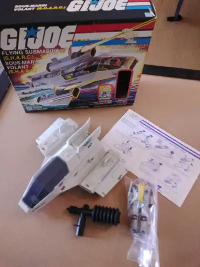 1984 S.H.A.R.C. & Deep Six Complete With Box GI Joe , View more