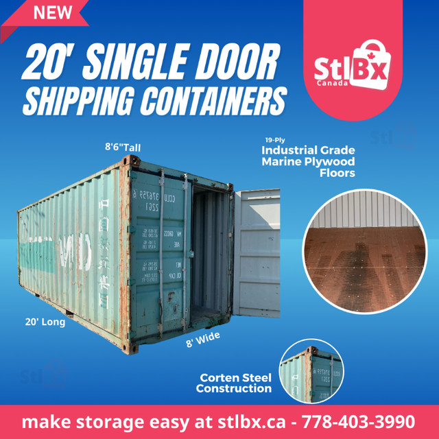 Hurry! Sales on a Used 20' Shipping Container in Victoria!!! in Other in Cowichan Valley / Duncan