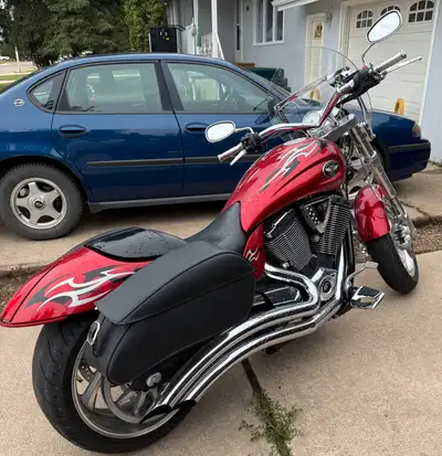 Looking to sell my 2009 Victory Hammer, a real head-turner with its powerful engine and distinctive...