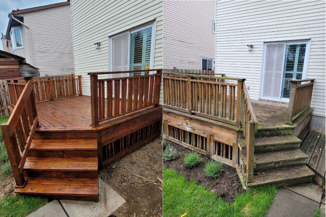 Deck Staining And Repair in Fence, Deck, Railing & Siding in Ottawa