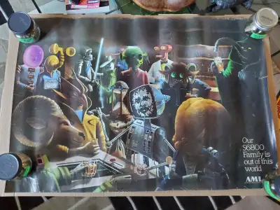 RARE 1975 A.M.I. S6800 Circuit Board Poster SCI-FI, View more