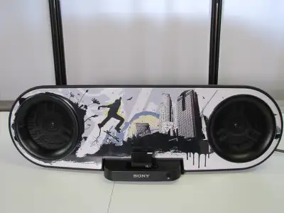 Sony Stereo Speaker Ipod/Iphone Dock with Bluetooth Adapter, View more