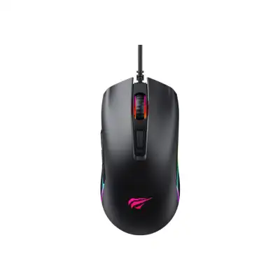Havit MS1016 RGB light Wired USB Gaming mouse_Black, View more