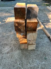 6 x 6 pressure treated post ends