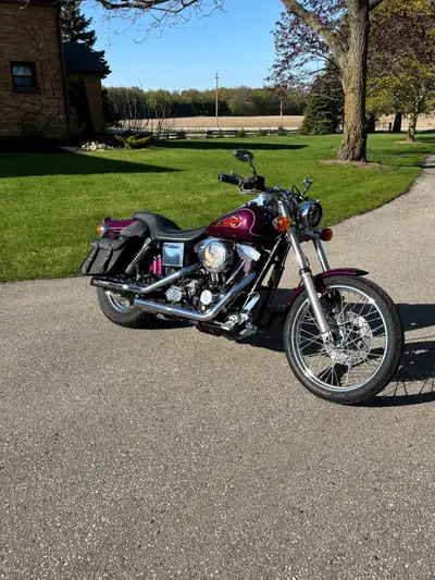 1998 Dyna Wide Glide Evo. Fun bike to ride. This bike is listed in the top 10 best bikes Harley ever...