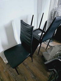 Black used chairs
