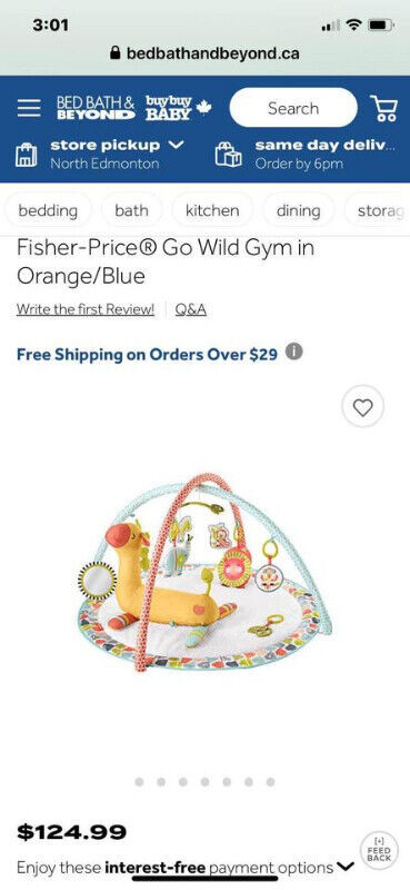 Brand New Fisher Price Go Wild Baby Gym in Playpens, Swings & Saucers in Edmonton - Image 2