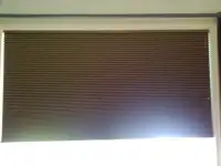 2 Bali Blinds ⅜” Double Cell Blackout Cellular Shades 60 ¾ x 36"