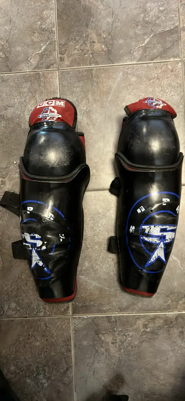 CCM Hockey Shin Pads 14.5". Windermere Pickup in Hockey in Edmonton - Image 2