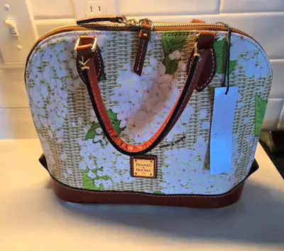 Rare! White Hydrangea Dooney Bourke Satchel , View more