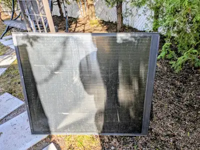 12 panneaux de rechange pour abri de jardin avec toit ouvrant de marque Allen + Roth ; Je joint deux...