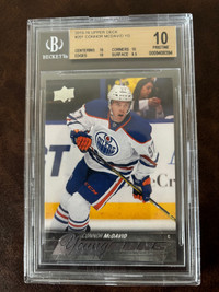 Connor McDavid Young Guns Rookie Card BGS 10 Pristine 