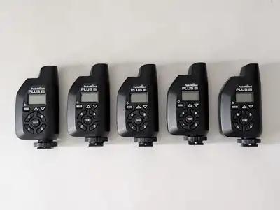 I am selling 5 Pocket Wizard Plus III flash triggers in mint condition. I still have the original bo...