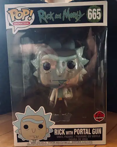 Rick & Morty- 665 10" Rick with a Portal Gun e Funko POP!, View more