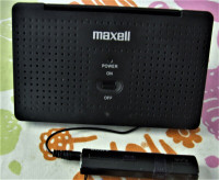 MP3 portable external stereo speaker by MAXELL