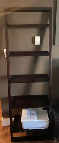 Set of 2 ladder shelves solid wood 