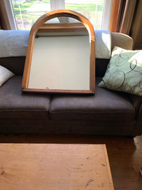 Vintage pine frame with mirror 
