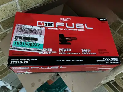 Brand New Milwaukee M18 FUEL Barrel Grip Jig Saw Model 2737B-20, View more
